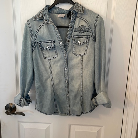 Harley Davidson button up - Picture 1 of 3